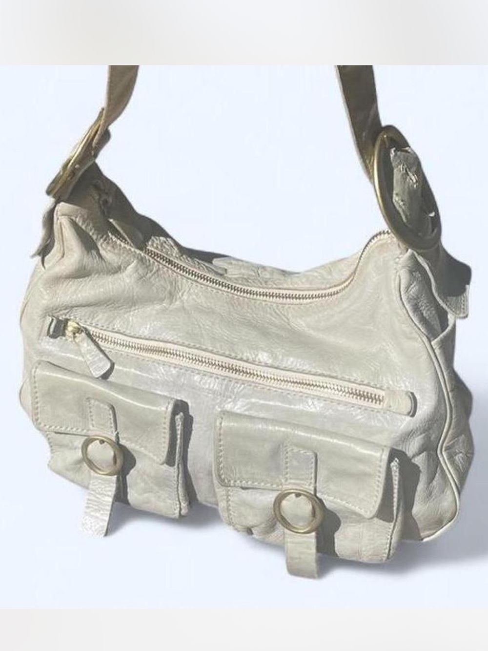 Francesco Biasia Sea foam / off white purse